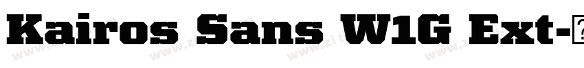 Kairos Sans W1G Ext字体转换 Kairos Sans W1G Ext字体转换